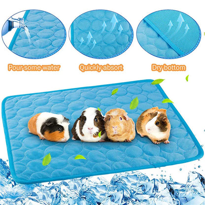Guinea Pig Cage Liners - Breathable Cooling Mat for Small Animals, Ideal for Rabbits, Chinchillas, and Hedgehogs