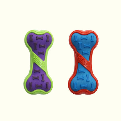 Premium Squeaky Dog Toys: Floatable Springy Stick and Bone for Tossing and Chasing