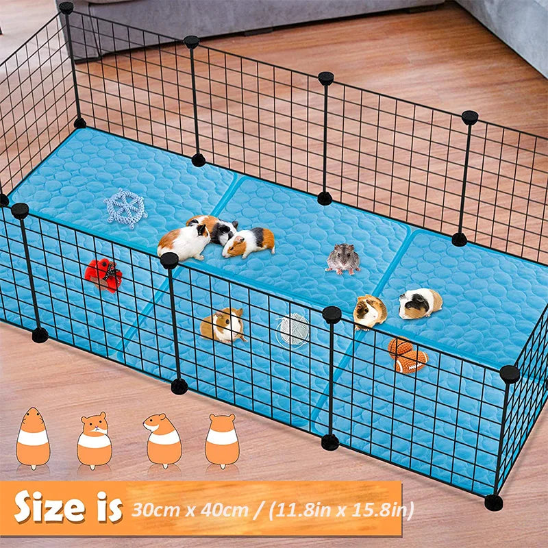 Guinea Pig Cage Liners - Breathable Cooling Mat for Small Animals, Ideal for Rabbits, Chinchillas, and Hedgehogs