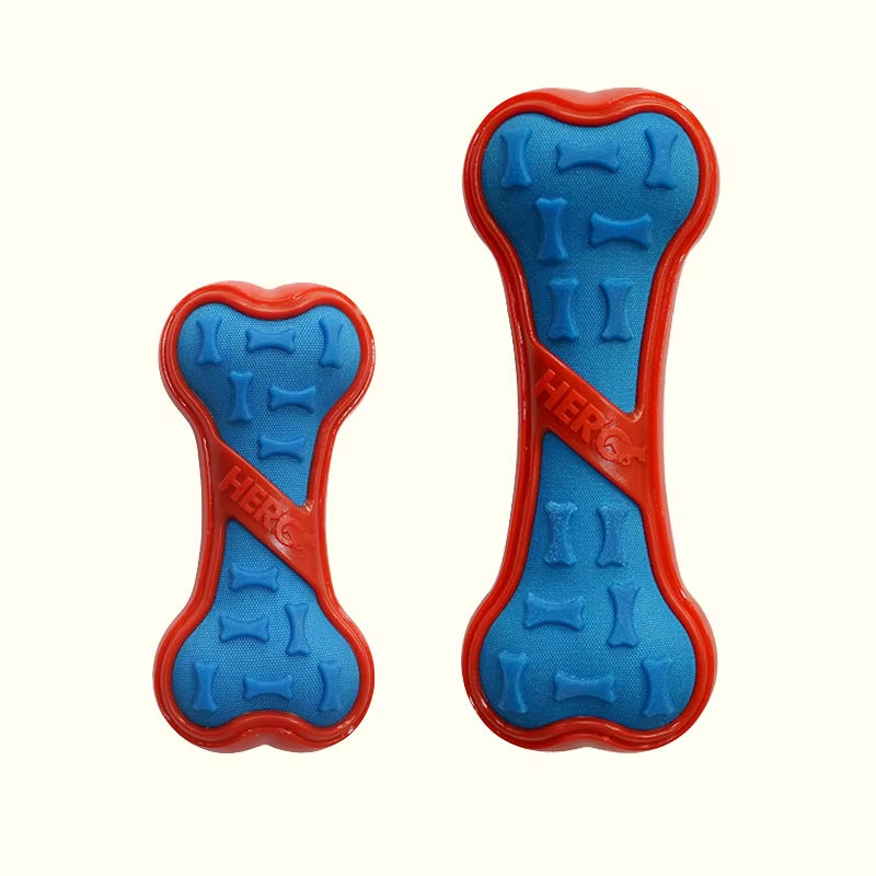 Premium Squeaky Dog Toys: Floatable Springy Stick and Bone for Tossing and Chasing