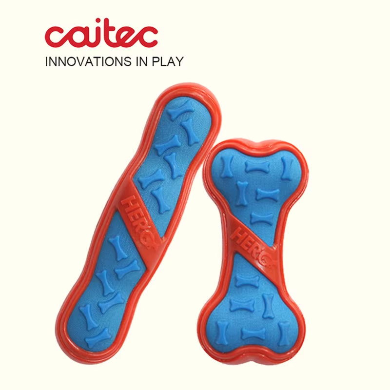 Premium Squeaky Dog Toys: Floatable Springy Stick and Bone for Tossing and Chasing