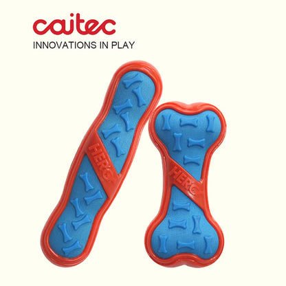 Premium Squeaky Dog Toys: Floatable Springy Stick and Bone for Tossing and Chasing