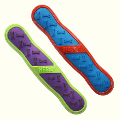 Premium Squeaky Dog Toys: Floatable Springy Stick and Bone for Tossing and Chasing