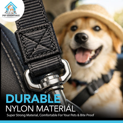 Adjustable Pet Dog Car Safety Harness with Seat Belt Restraint Strap